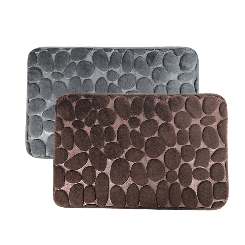 HENGJIU Stone carpets bath mat memory foam 3mm non slip bath mat custom foam sucker bath carpet