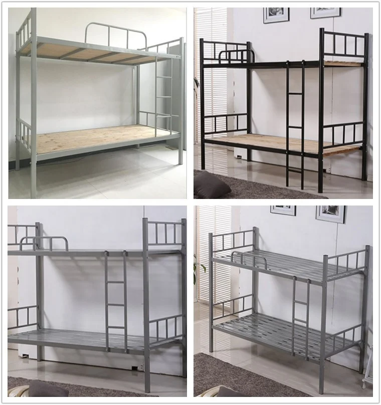 Fast Delivery School Furniture Metal Wall Steel Fashion Beds Bunk Bed For Students Or Kids
