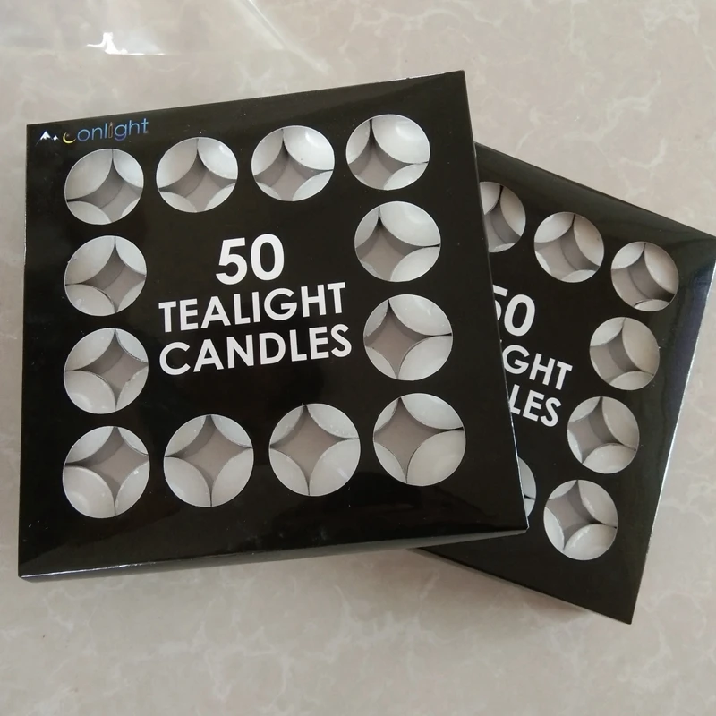 Tealight Paraffin Wax Candles Home Decor for Wedding Decoration Centerpiece Party Dinner Luxury Valentine