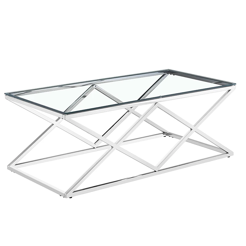 2024 luxury stainless steel gold coffee table modern furniture nesting tea table large size table living room furniture