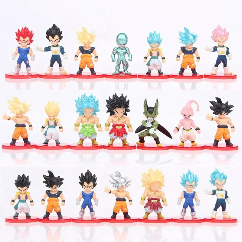 Wholesale  21 pieces dragon-ball Z action figures set Toy Dragonball Balls Decoration Set