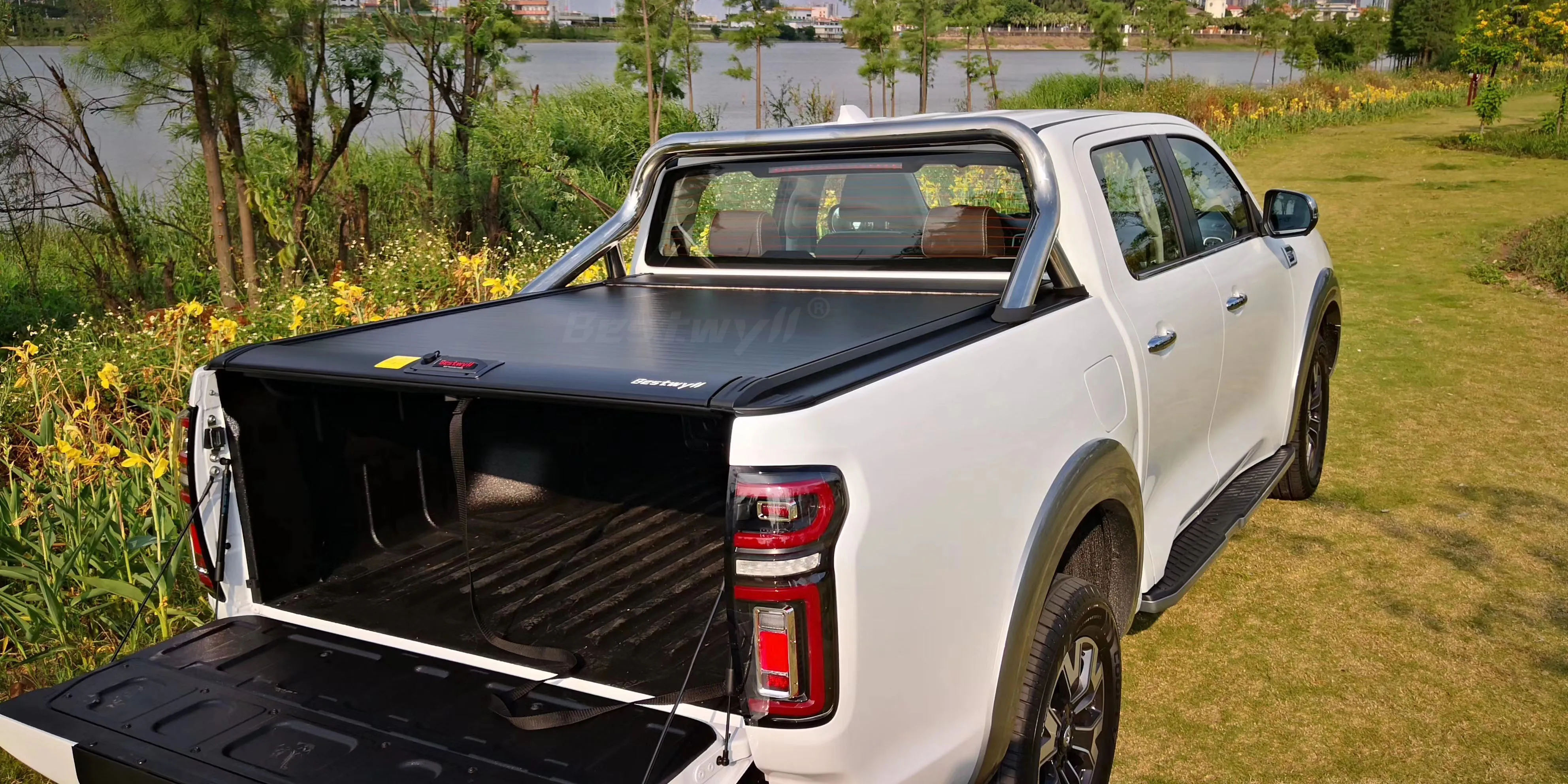 BESTWYLL AL. Retractable Truck Roller Lid Manual Pickup Bed Tonneau Cover For GWM Great Wall Pao/P Series/Cannon/Poer K11B0
