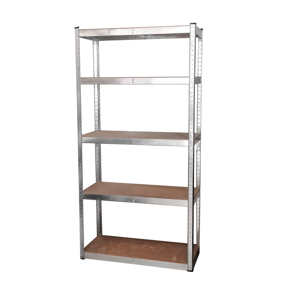5 tier low price galvanized steel frame wooden shelves garage storage racks shelving units