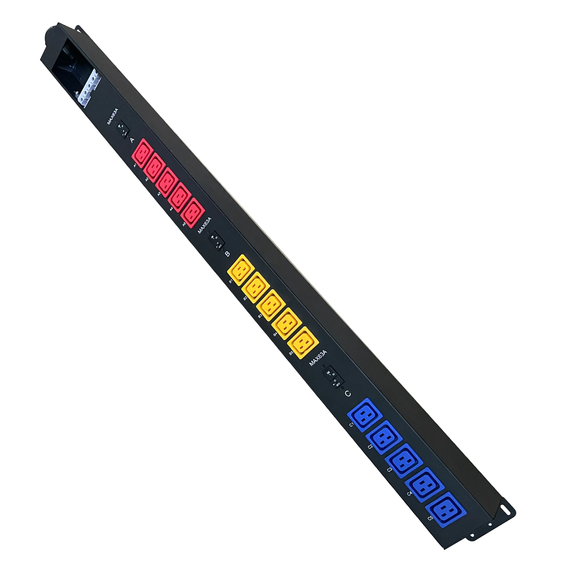 OIT 3 фазы 380V 415V 15 порты 16A каждая розетка IEC C19 гнездо 63A блок распределения