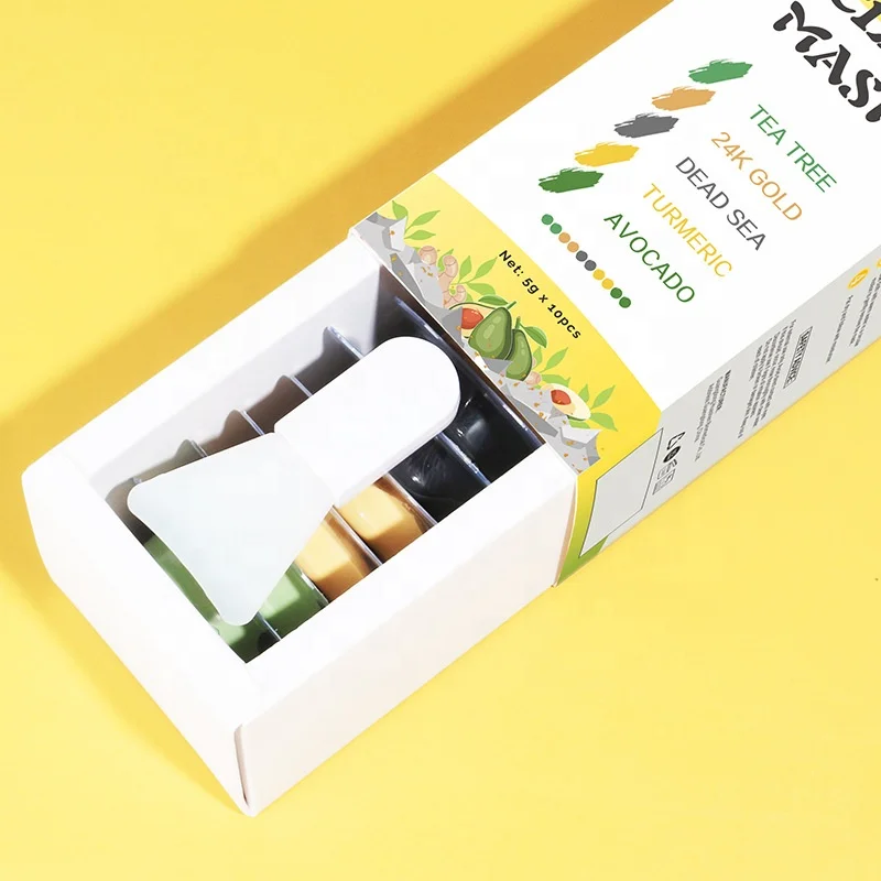 Cross-border Jelly Cleansing Clay Mask Avocado Small Pudding Water Sensing Smear acne removing mud mask