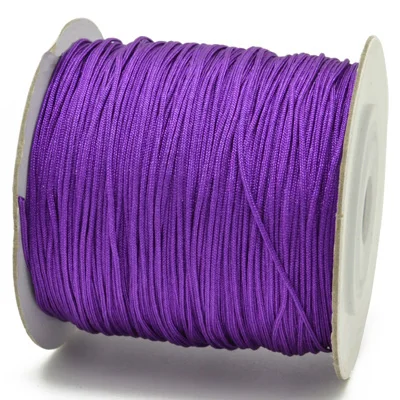 Wholesale high quality 1.5mm nylon jewelry cord Chinese knotting cord in multi colors for DIY jewelry making
