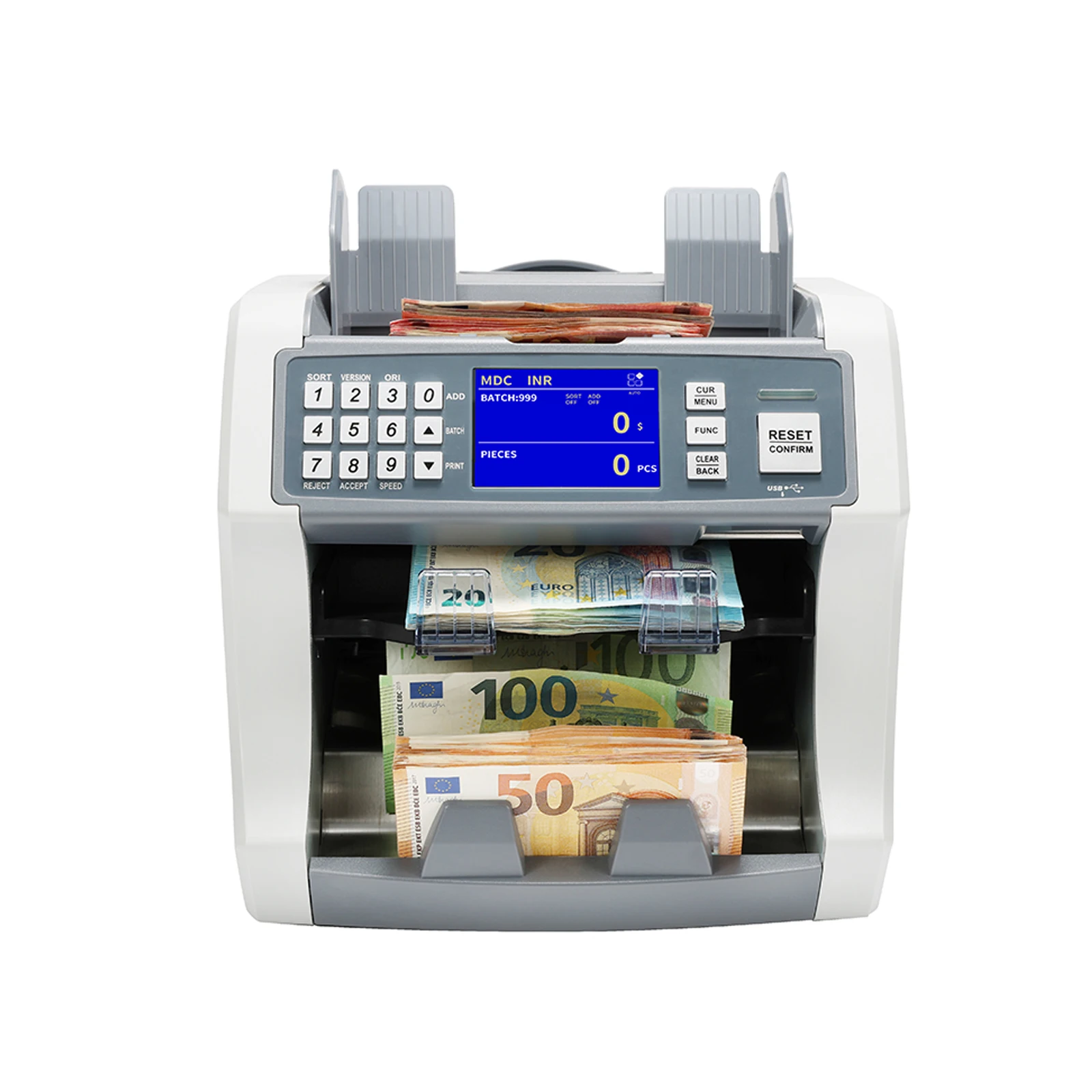 HL-S200  MG UV IR Counterfit Money Detector Cash Counting Machine Banknote Money Bill Counter