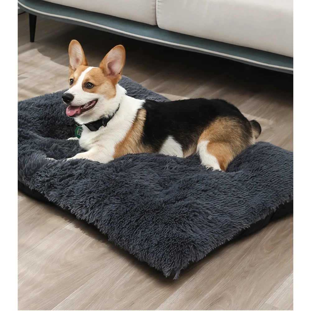 Pet Cat Mat Dog Sofa Bed Plush Winter Warm Sleeping Luxury Dog Bed