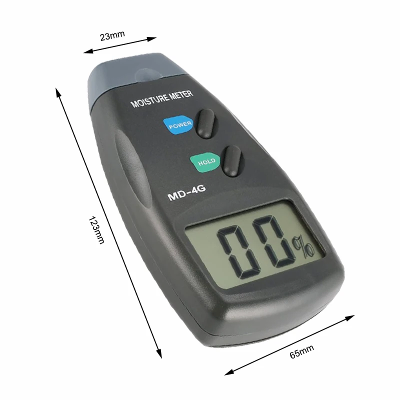 
Portable MD-4G 4 Pins Digital LCD Wood Humidity Analyzer Hygrometer Wood Moisture Meter 