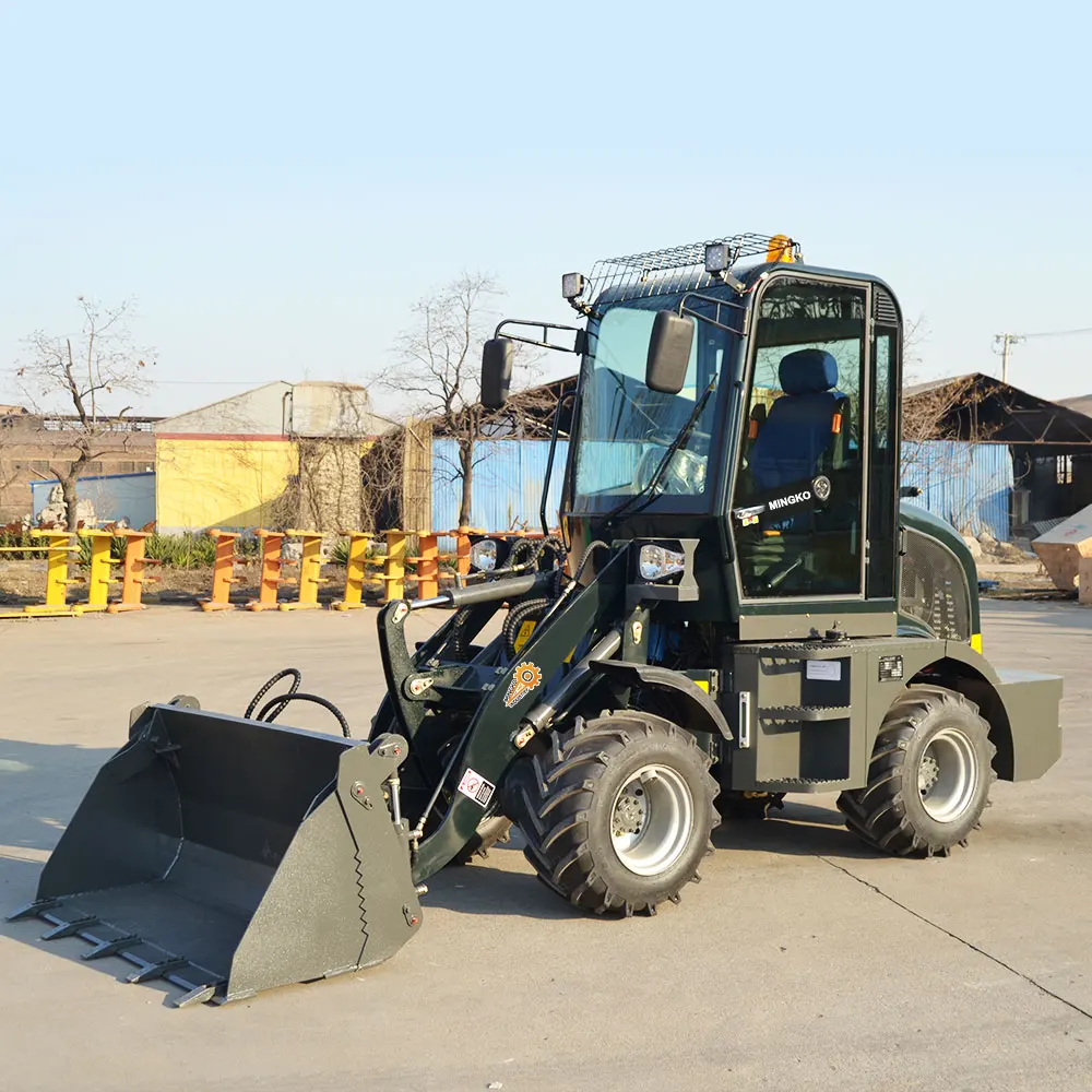 Articulated Loader Chinese Wheel Loader 0.8ton Shovel Loader with 4-in-1 Bucket