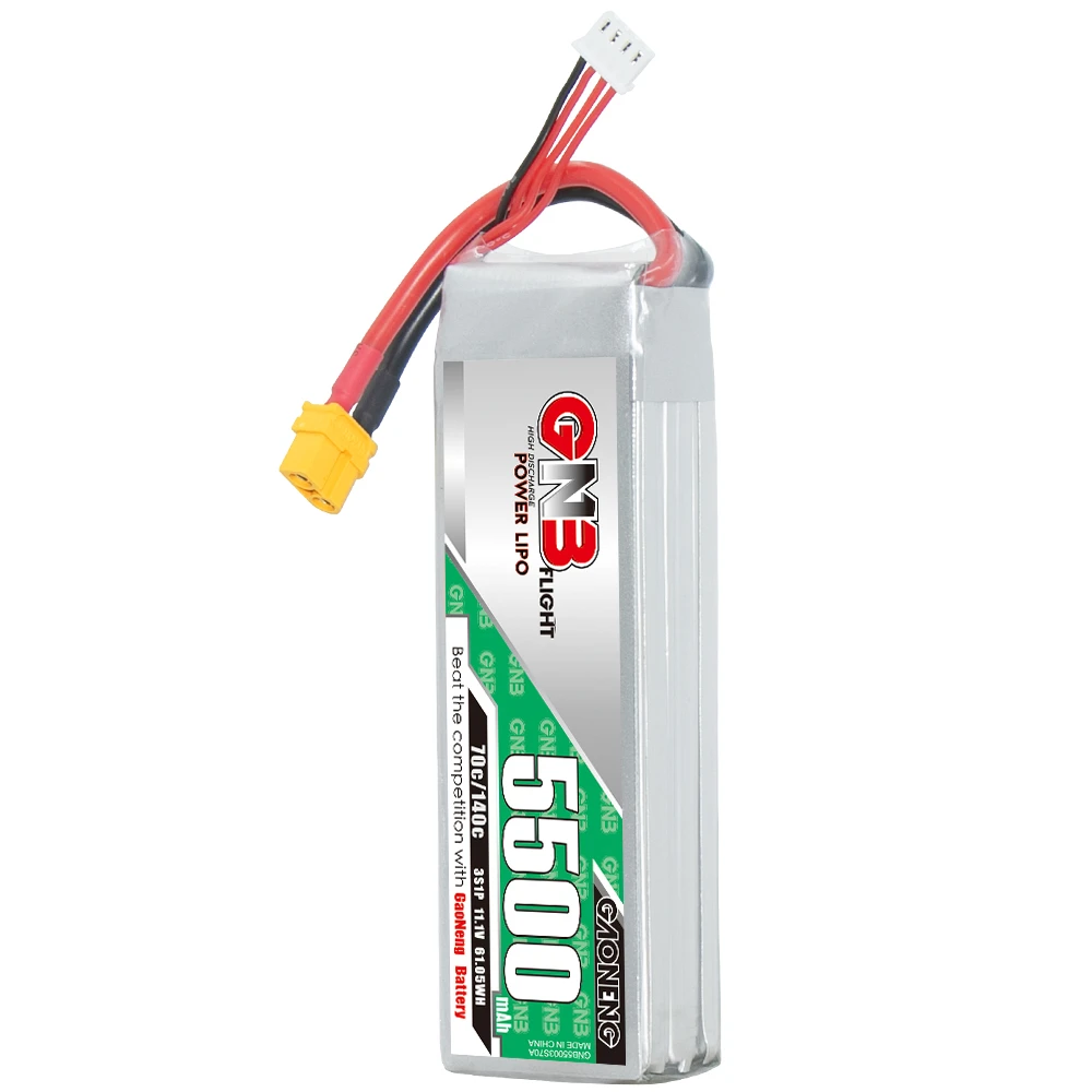 GNB GAONENG 5500mah 3S 11 1 V 70C 140C XT60 RC Air Drone LiPo battery High разряд C Рейтинг производительности вертолета