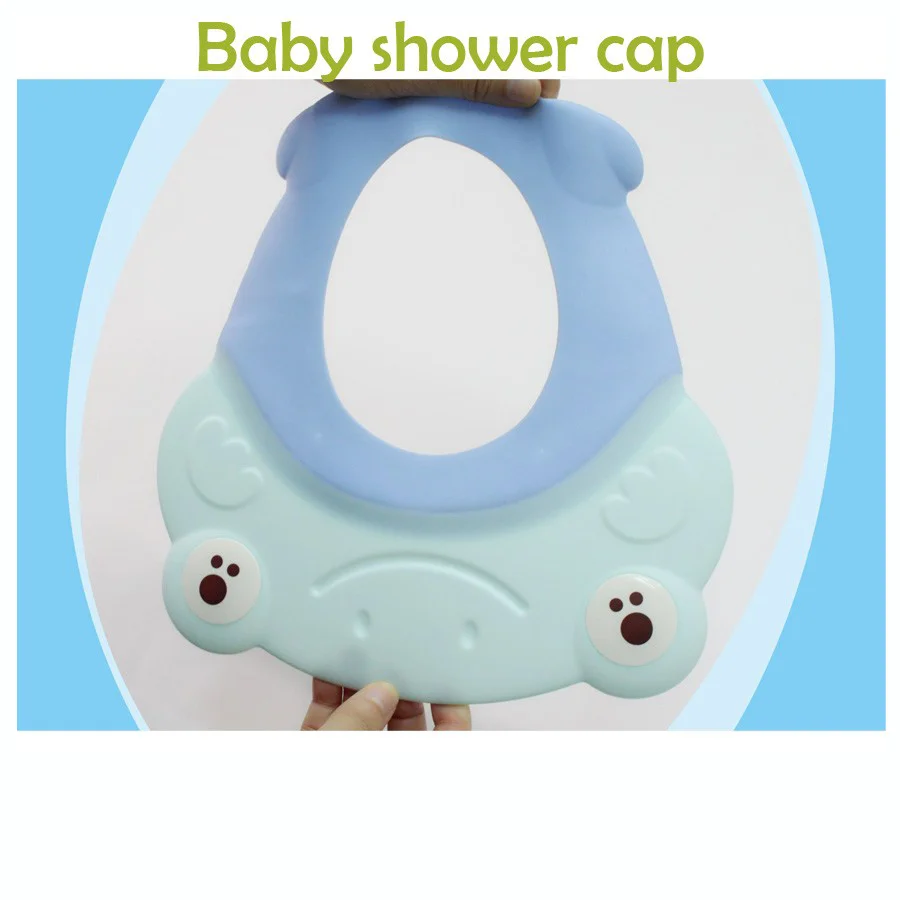 Prodigy Wholesale  baby wash Baby Care cute frog soft silicone shampoo shower hat
