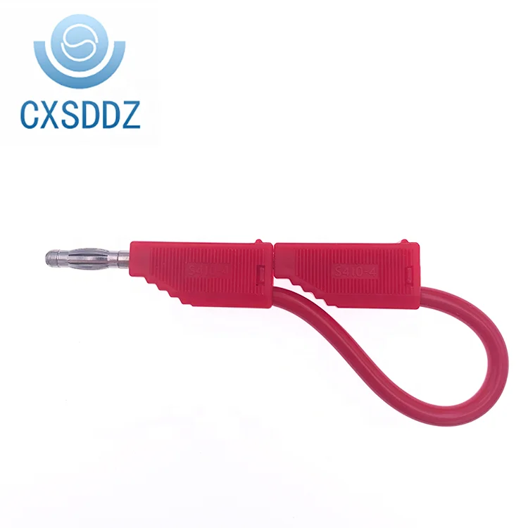 CXSDDZ-S410-4   Stackable Banana Plug Test Leads 4mm  Instrument Cable For Lab Test
