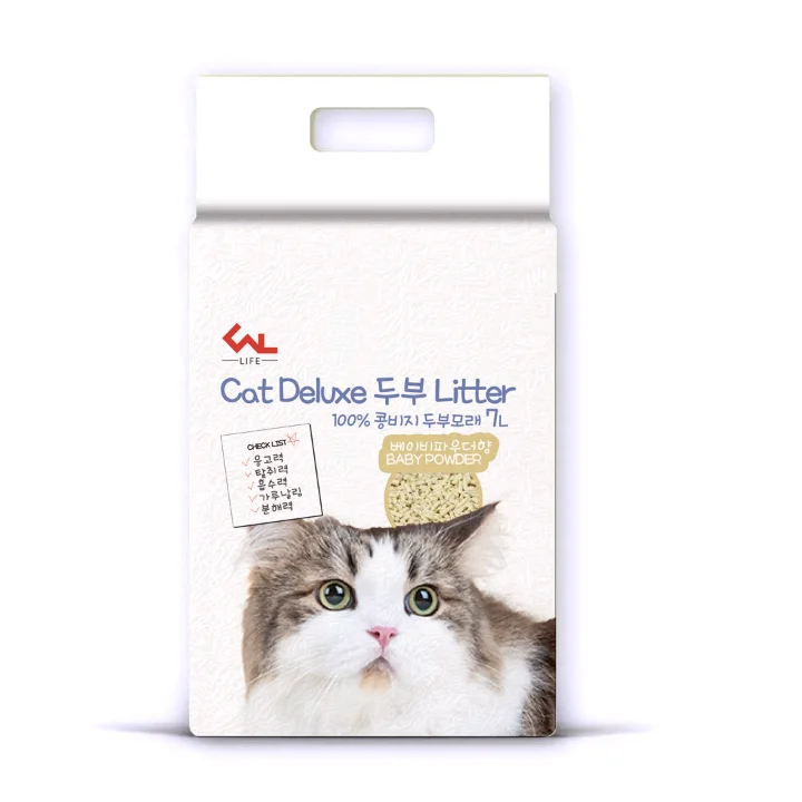 Best flushable tofu cat litter sand for pet cleaning wholesale