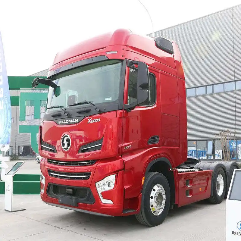 Подержанный Shacman X6000 Euro 5 AMT 6x4 головка 590HP LNG приводное колесо тяжелые тягачи для продажи