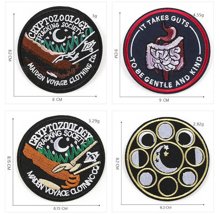 Plain Blank Heat Press Sublimation Animal Decorate Iron On Patches Custom Embroidery Embroidered Woven Patch For Clothes