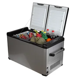 DC-62FD (39+21) Liters 12v 24v Portable Fridge freezer