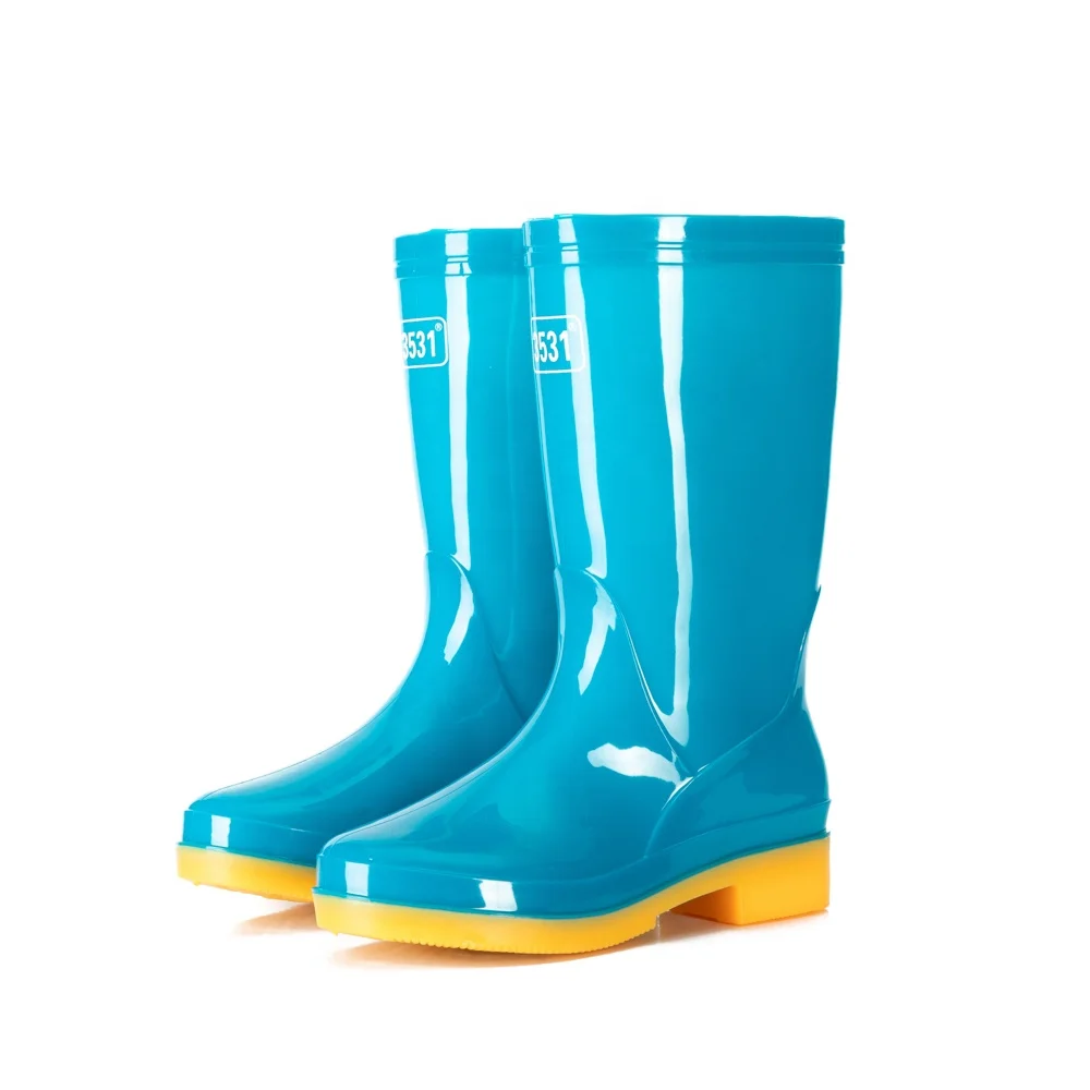 Women Wholesale Oil-resisting PVC Work Rain Boots