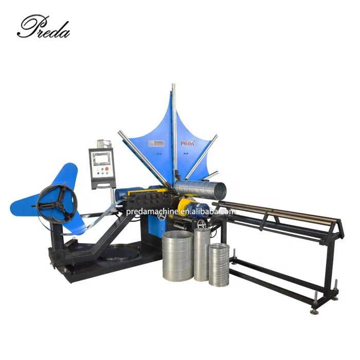 Auto spiral tubeformer with Mitsubishi PLC round spiral pipe forming machine