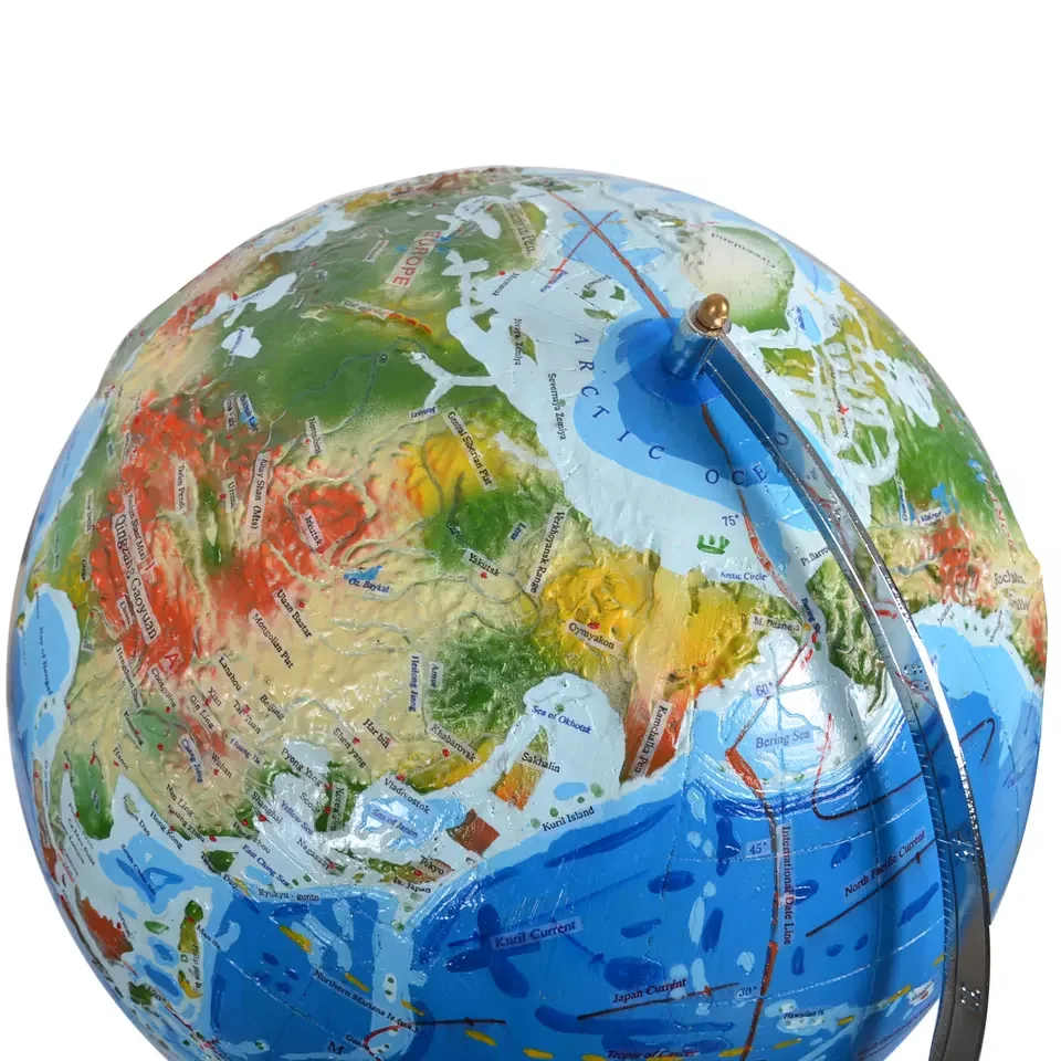 Educational Equipment Geography Three-dimensional topographic globe Observe and teach clearly
