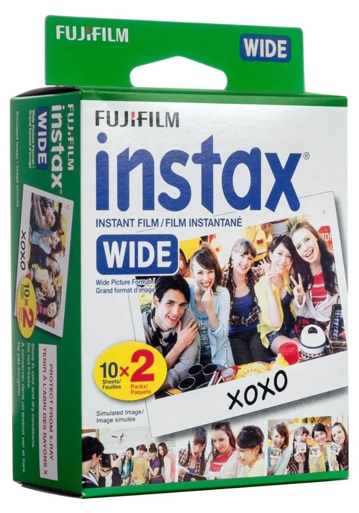 
Fujifilm instax Wide Instant Film, 20 Exposures, White, New Packaging 