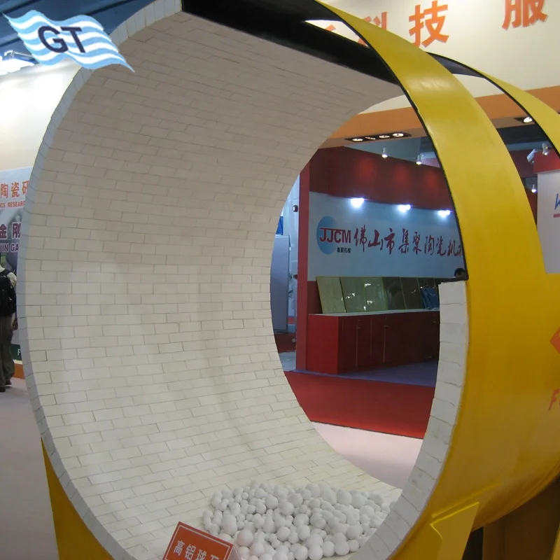 Low abrasion ceramic wear liner for cement industry