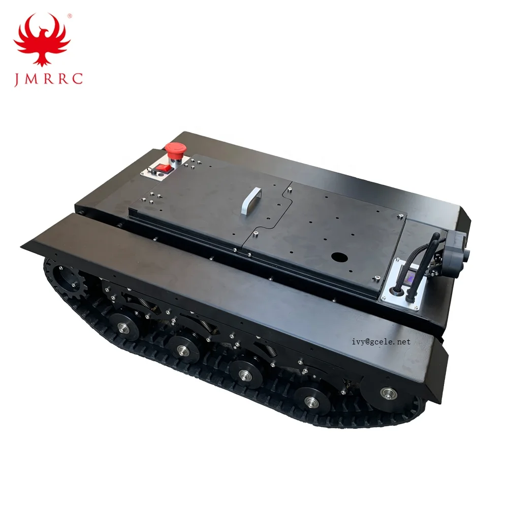 50kg load capacity small robot rubber track for robot platform unmanned combat robot aerial vehicle tracks undercarriage