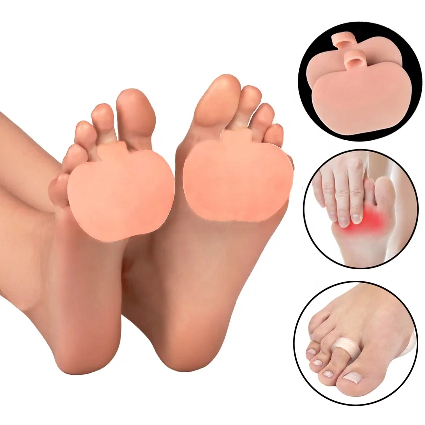 MediFootCare Gel Silicone Forefoot Pad Orthotic Forefoot Hammer Toes Metatarsal Sore Ball Foot Pain Care Cushion Pads Insoles