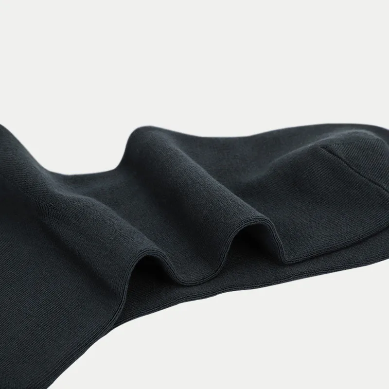 Manufacturers Wholesale Bamboo Fiber Cotton Solid Color Business Casual Socks Mens Bamboo Dress Socks