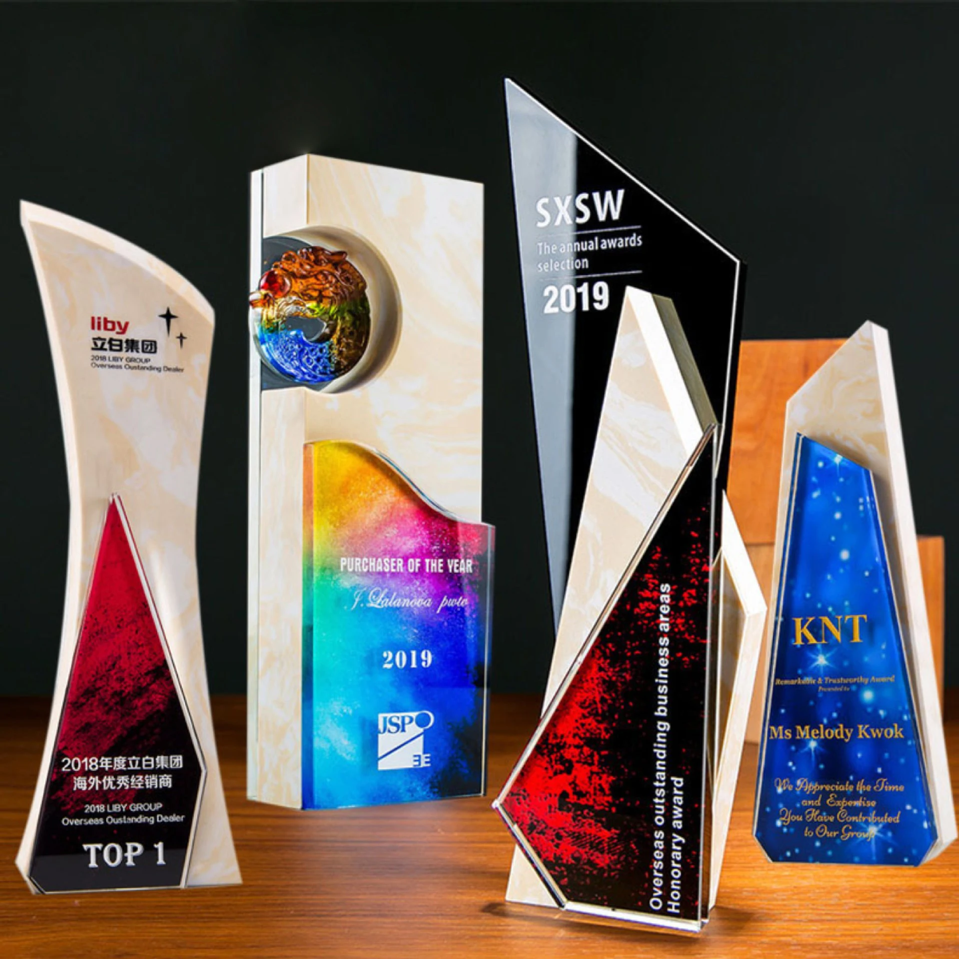 Crystal Trophy High Grade Manufacturers Wholesale Sport Cup Souvenir Custom Design Made Awards Glass Crystal Trophy