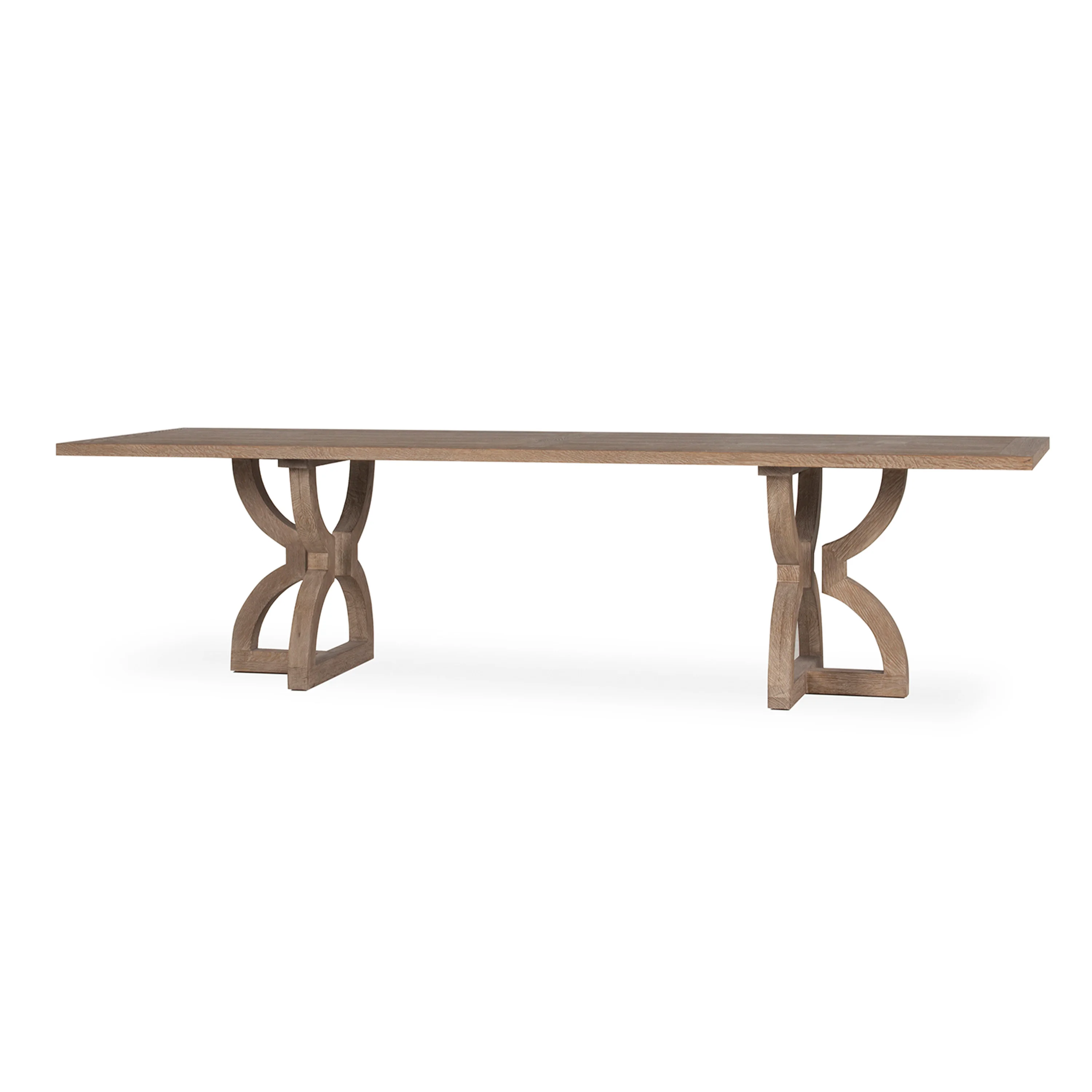 Manufacturer Supply Simple Design Luxury Dining Room Solid wood Table Oak extendable