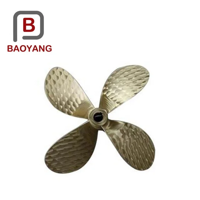 Custom high speed bronze 4 blade marine propeller