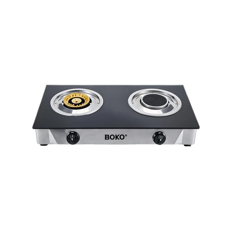 New Model Both Cast-iron And Infrared Burners Gas Cooker Competitive Price Glass Table Top Gas Hob