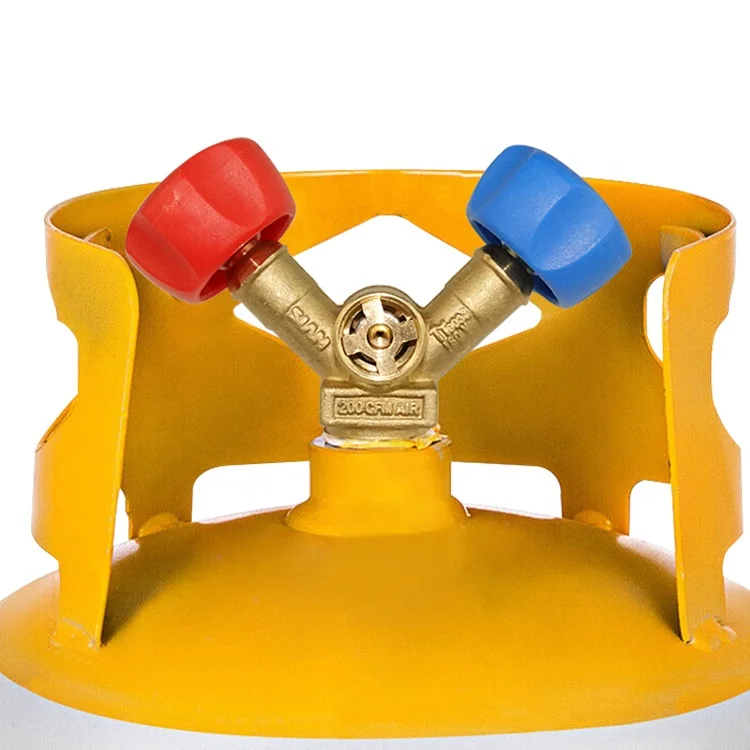 SiAN OEM Accept 600PSI Refrigerant Recovery Cylinder Valve R22 410A Freon Double Gas Stove Valve TPED Standard