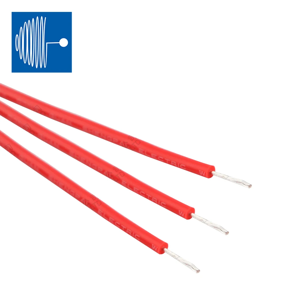 RED color AGG 2.5MM Silicone Rubber Wire 10KV 20KV 25KV 30KV 40KV High Voltage Silicone electrical Cable wire