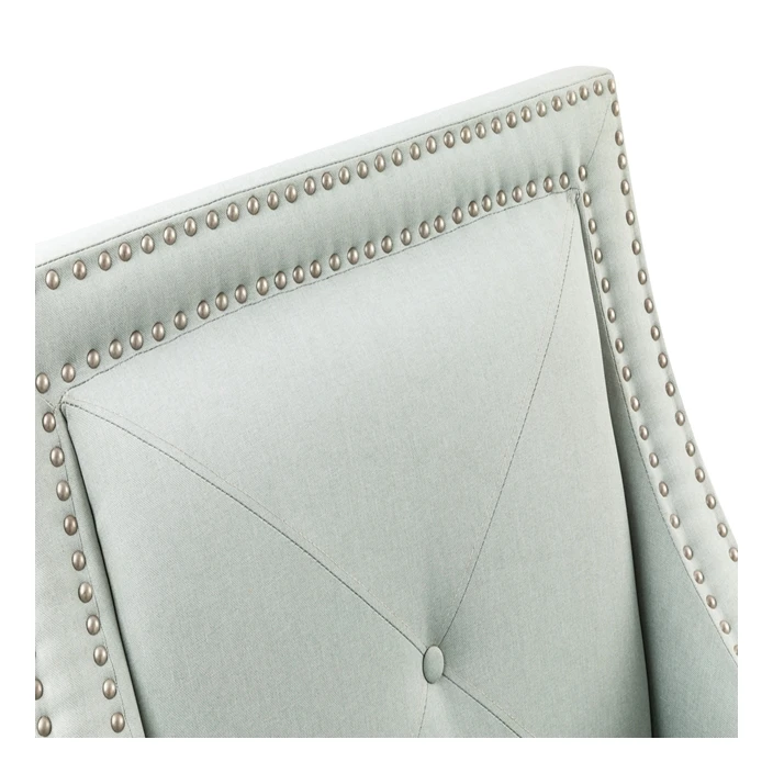 
Luxury Wooden Frame Fabric Cover One Seat Sofa For Living Room Furniture With Antique Finish 