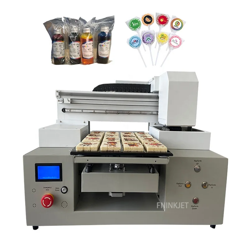 High Quality New A3 mini All in One Edible Foods Flatbed Printer impresor tinta comestible