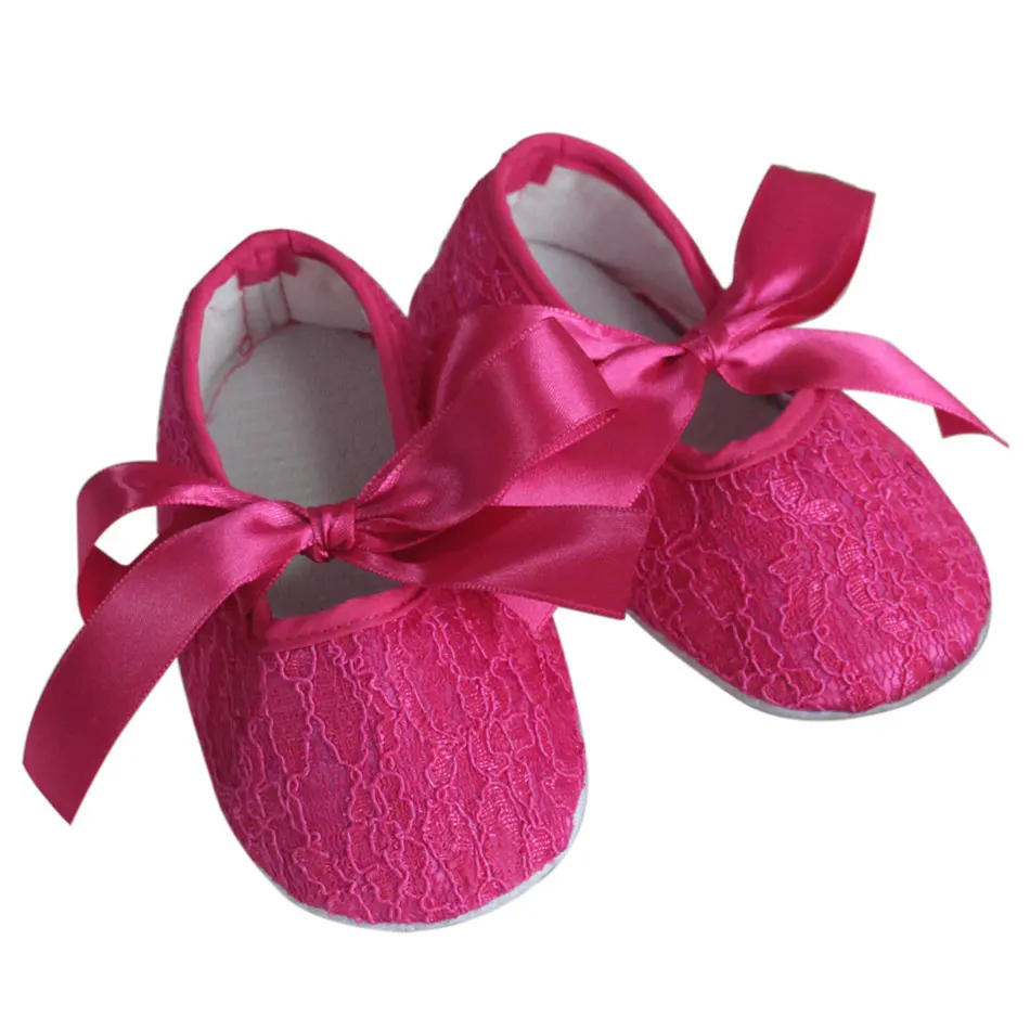 New Born Baby Shoes Kids Soft Sole Baby Lace Shoes in Stock