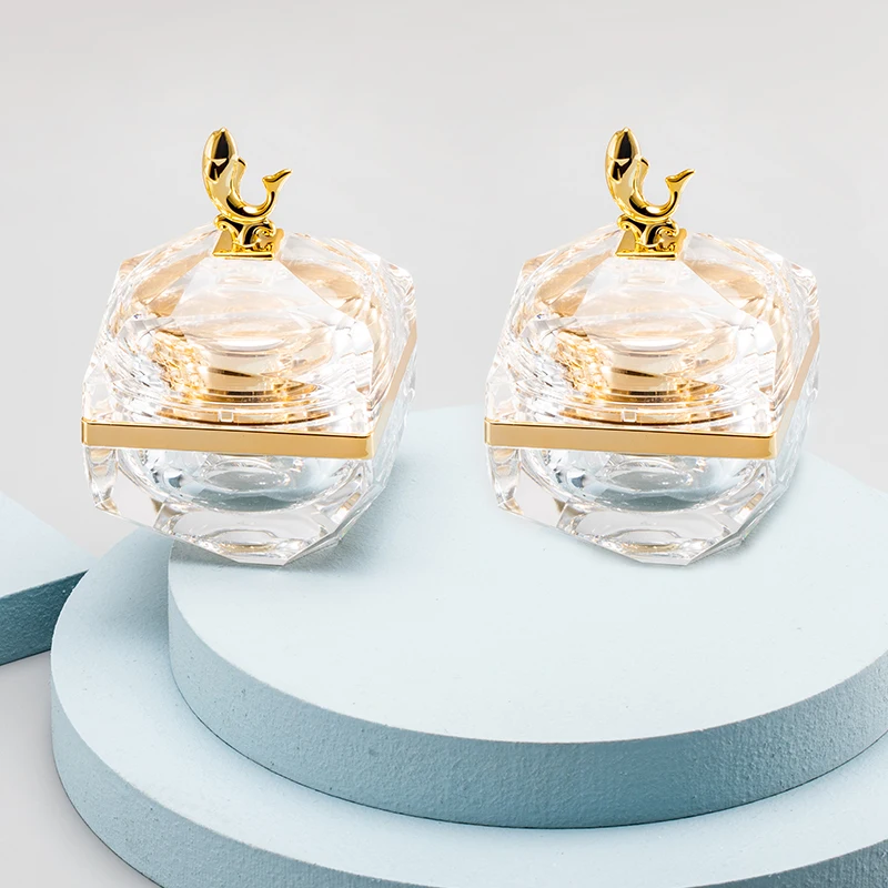 30g Dolphin Shape Acrylic Bronzing Cosmetic Packaging Container Lotion Plastic Empty Cream Jar