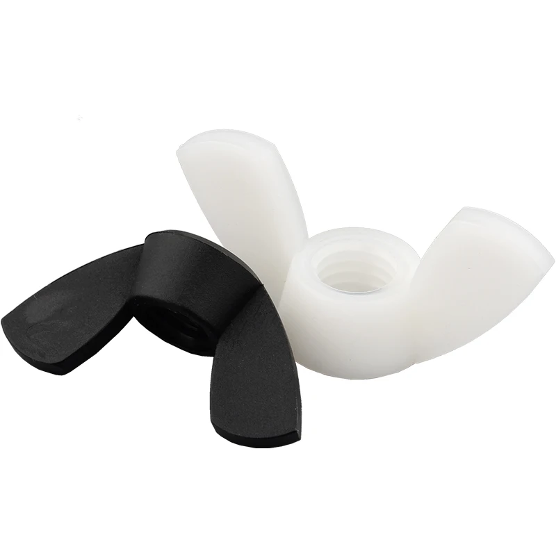 M3-M12 DIN315 PA66 NYLON WING NUT Zinc Plated Adjust Thumb Nut with Butterfly Ear Wing Nut Hand Tighten Thumbnut