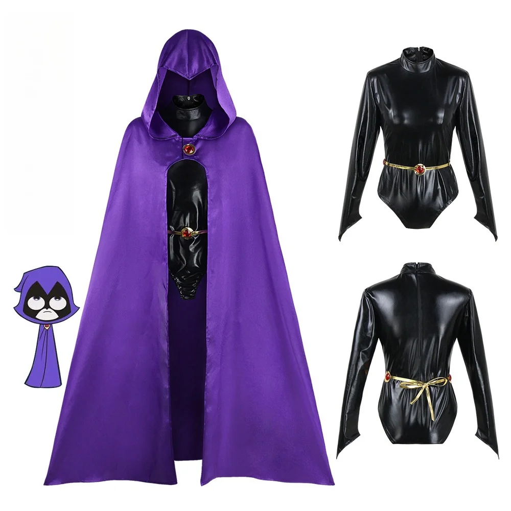 Cosplay Costumes Teen Titans Raven cosplay stage performance costume anime costumes  cosplay Halloween