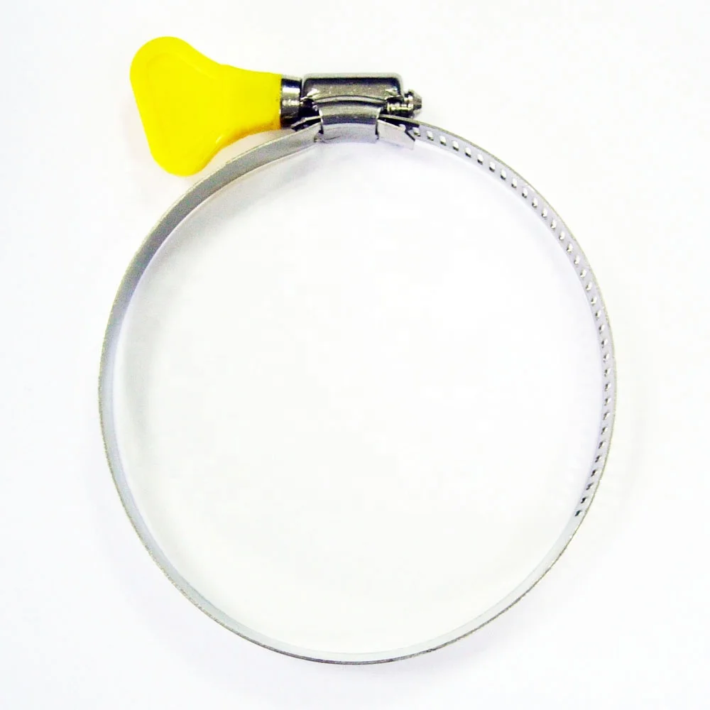 8mm 12.7mm bandwidth American type Perforated band Hose clamp with butterfly handle