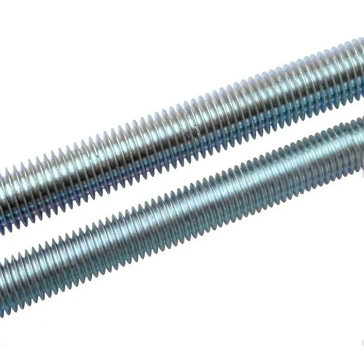 Изготовленный На Заказ нестандартного полная резьба с двойным концом из нержавеющей стали все оцинкованные резьбовые