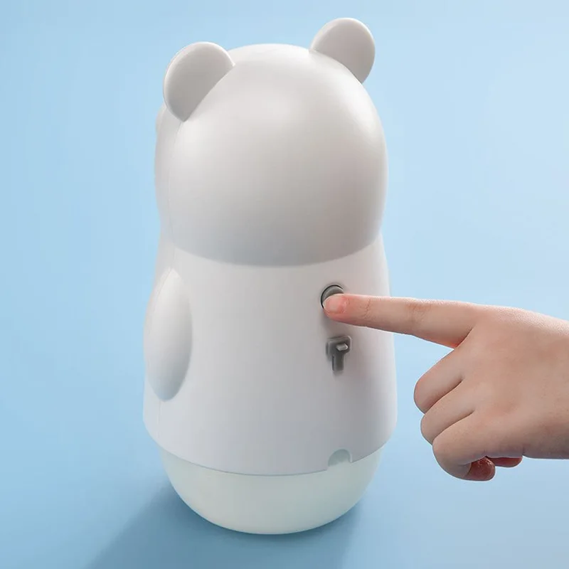 Cute Bear 400ml Desktop Hand Sanitizer Infrared Sensor Touchless Automatic Soap Dispenser