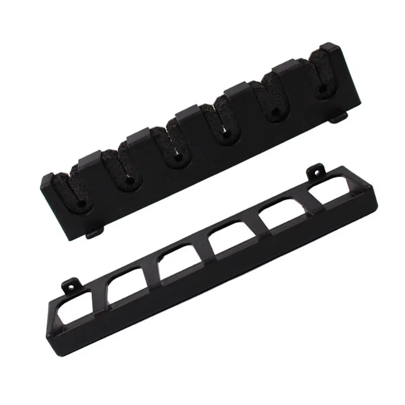 Adjustable vertical wall mount stand plastic fishing rod holders support rack for garage