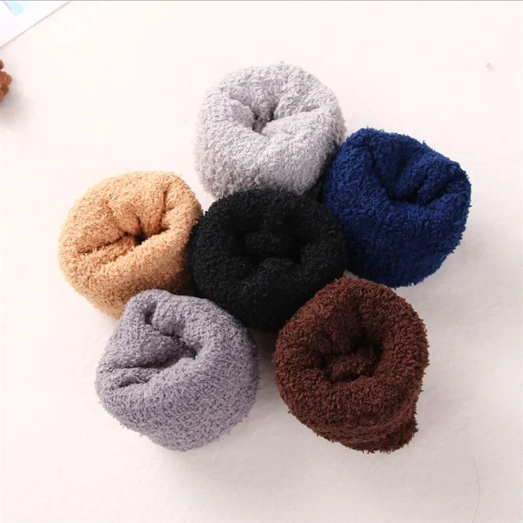 New Fashion Winter  Warm Soft Socks Thick Crew Fuzzy Fluffy Floor Socks Men