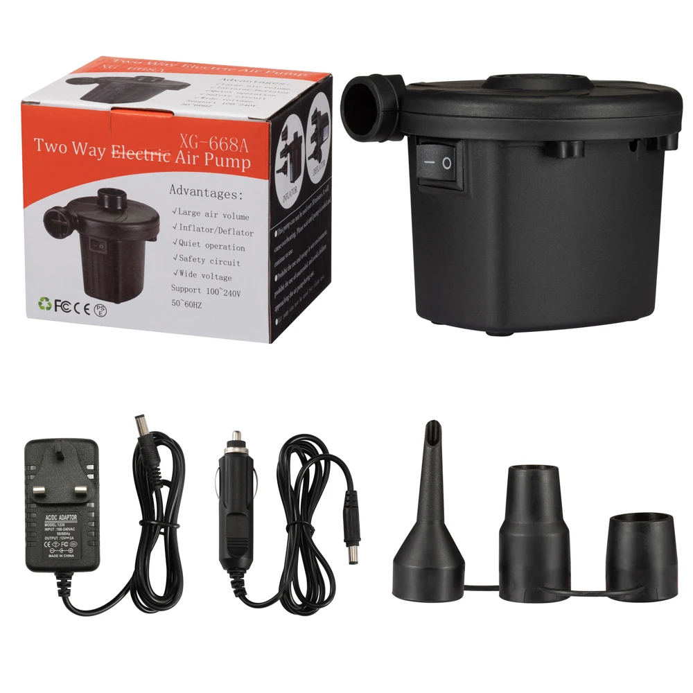 110V-240V AC Electric Air Pump Volume 450L/min Electric Air Pump Quick Vacuum Household Electric Air Pump Inflator Deflator