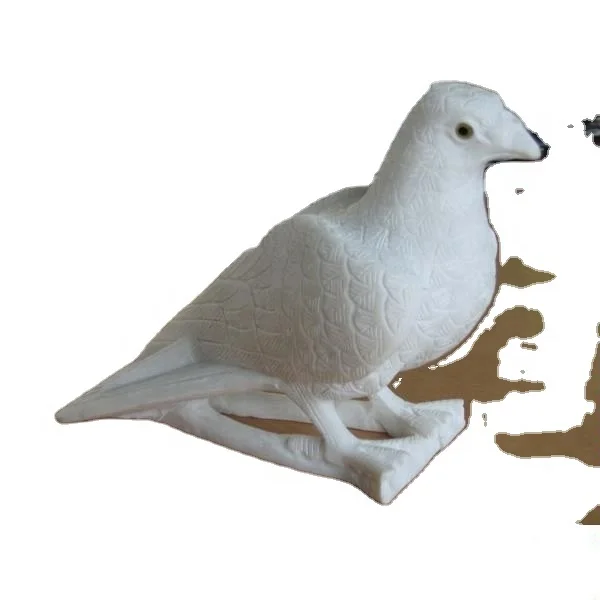 White Marble dove sculpture pigeon stone statue bird carvings