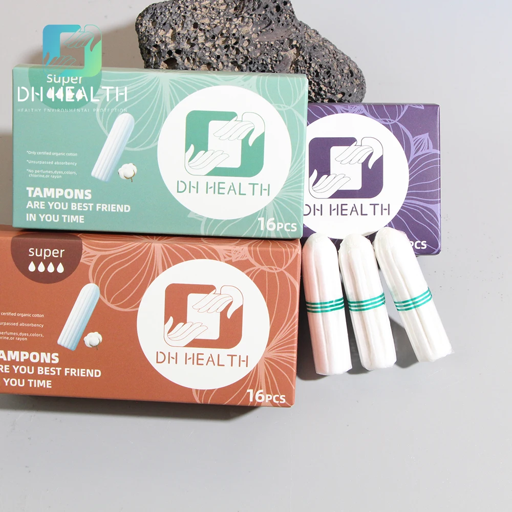 100% Organic Soft Cotton Tampons High Quality Disposable For Women Private
