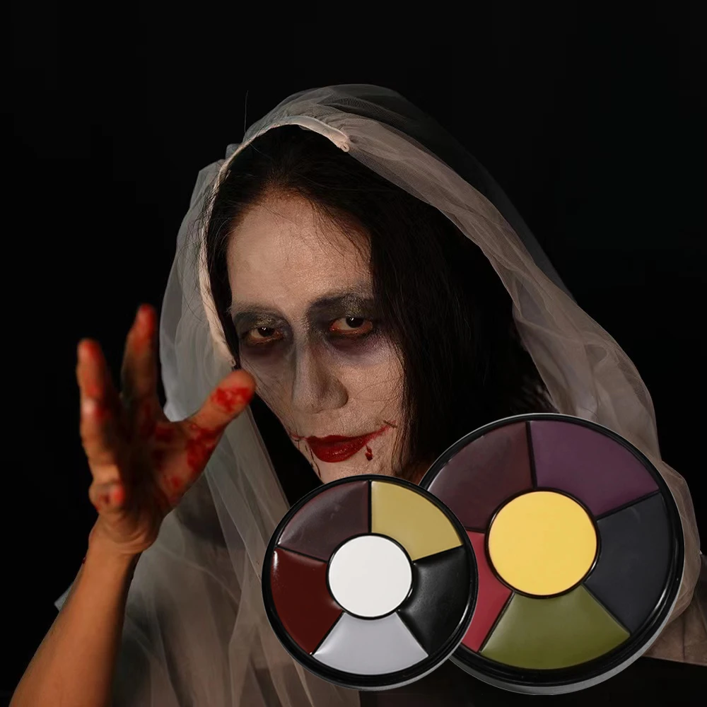 Makeup Oil Special Makeup 5 Color Bruise Wheel Washable oil based face paint patette for Special Effects, Movies, Halloween